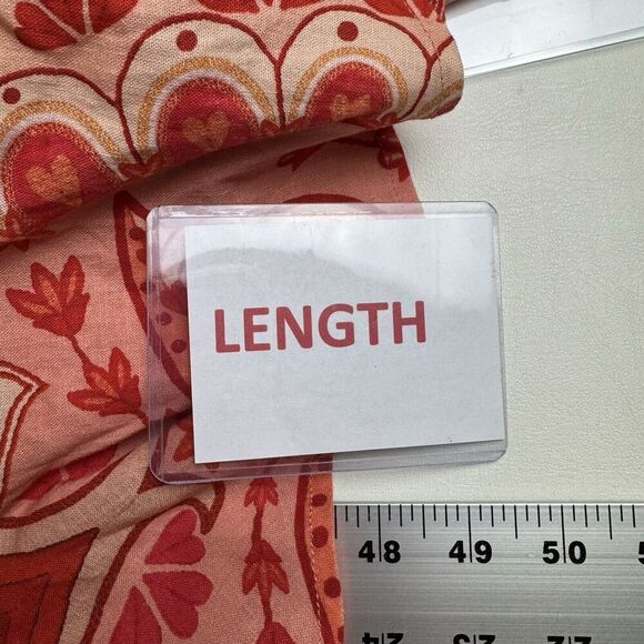 Farm Rio Red Jaipur Crossover Linen Blend Maxi Sundress Women’s Size Small NEW - Picture 12 of 16